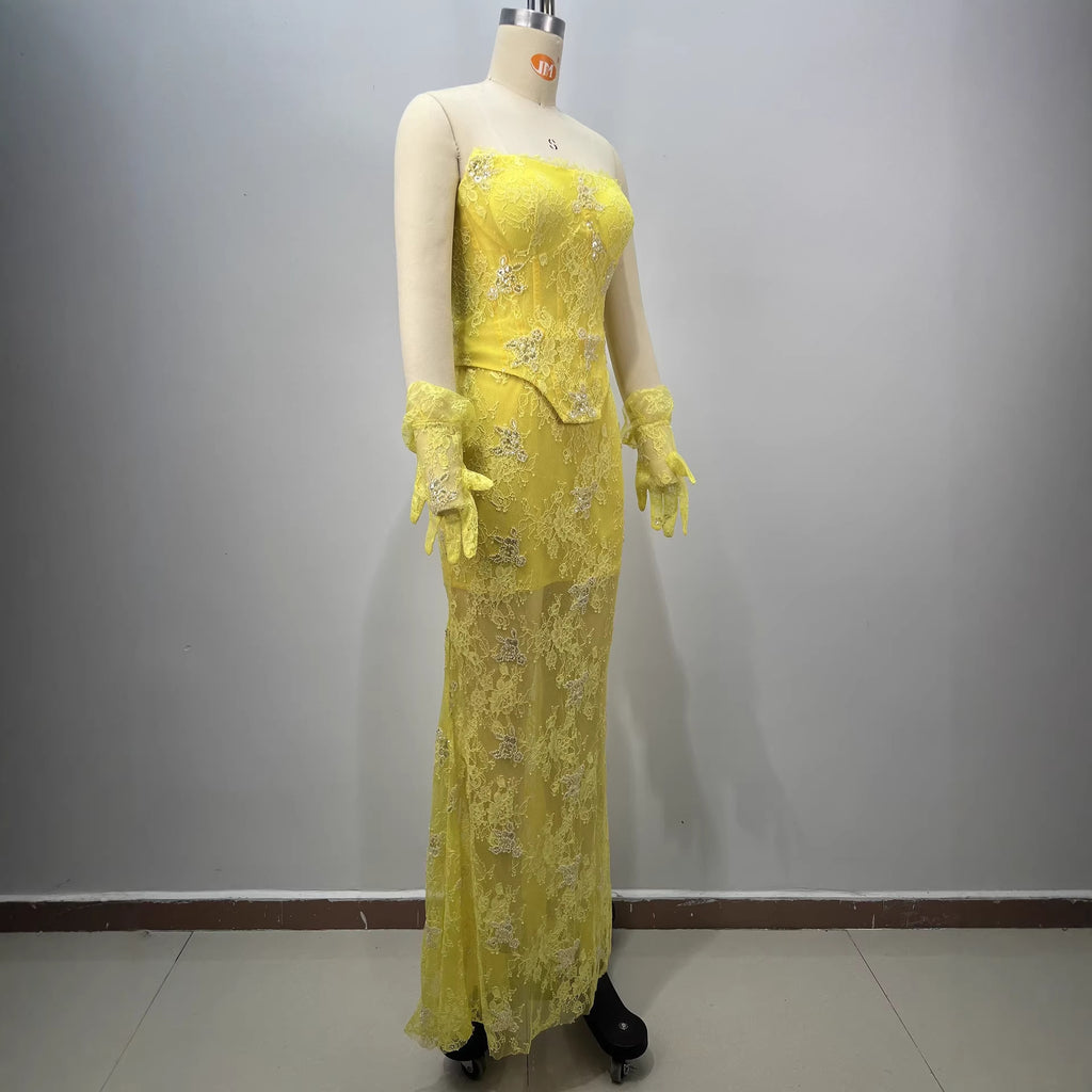 Fashionable Arrival Backless Off-Shoulder Lace Bodycon Dress