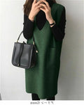 New Mid-length Solid Color Loose-fitting Waistcoat Skirt