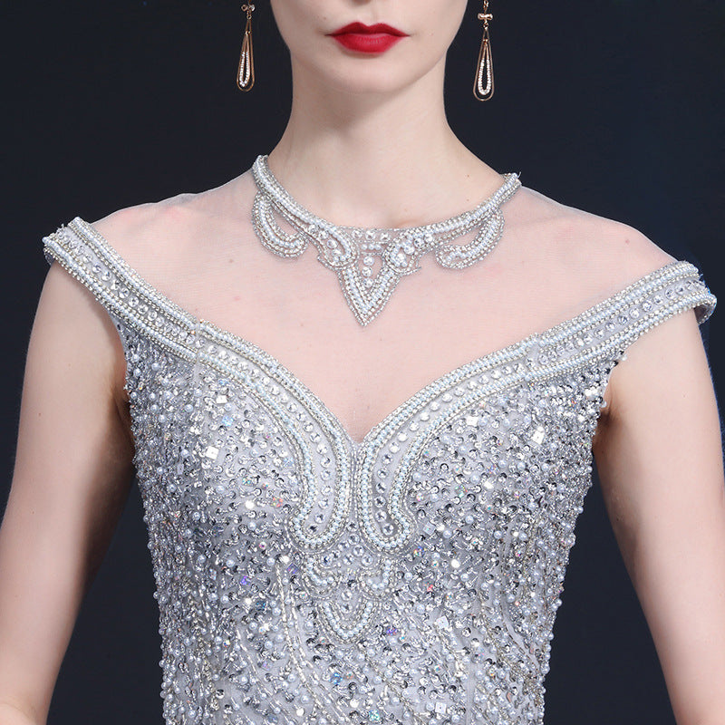 Elegant And Noble Banquet Welcome Dress